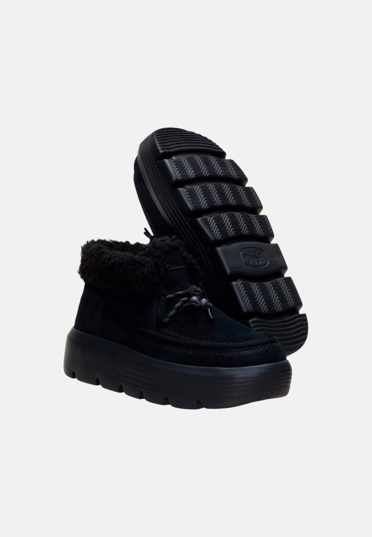 Stivaletto Donna Austin Edge Lounge Suede Hey Dude Black/black