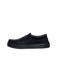 Mocassino Hey Dude REV Tumbled Leather Black/black