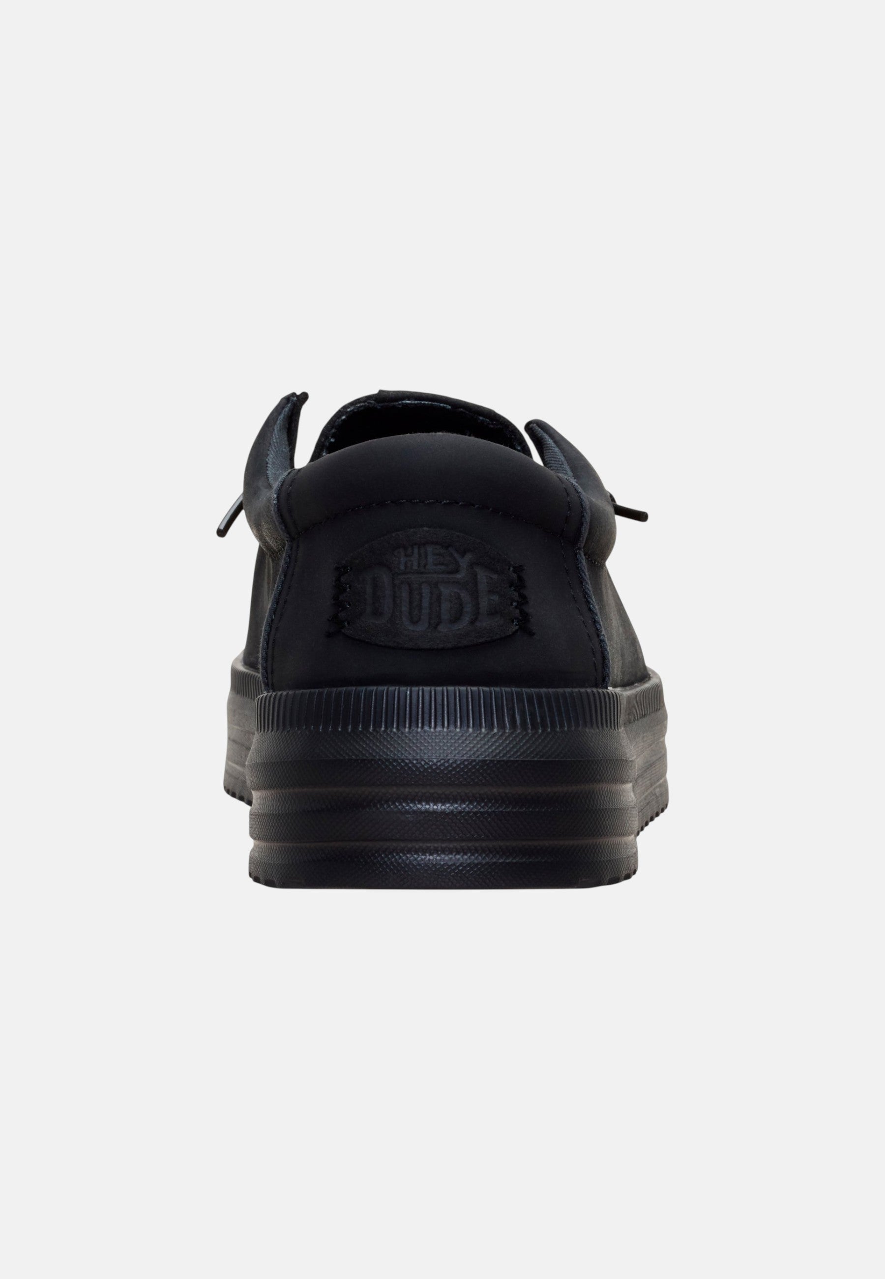 Mocassino Hey Dude REV Tumbled Leather Black/black