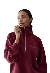 Fepa Half-Zip Donna Iconique Burgundy