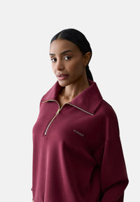 Fepa Half-Zip Donna Iconique Burgundy