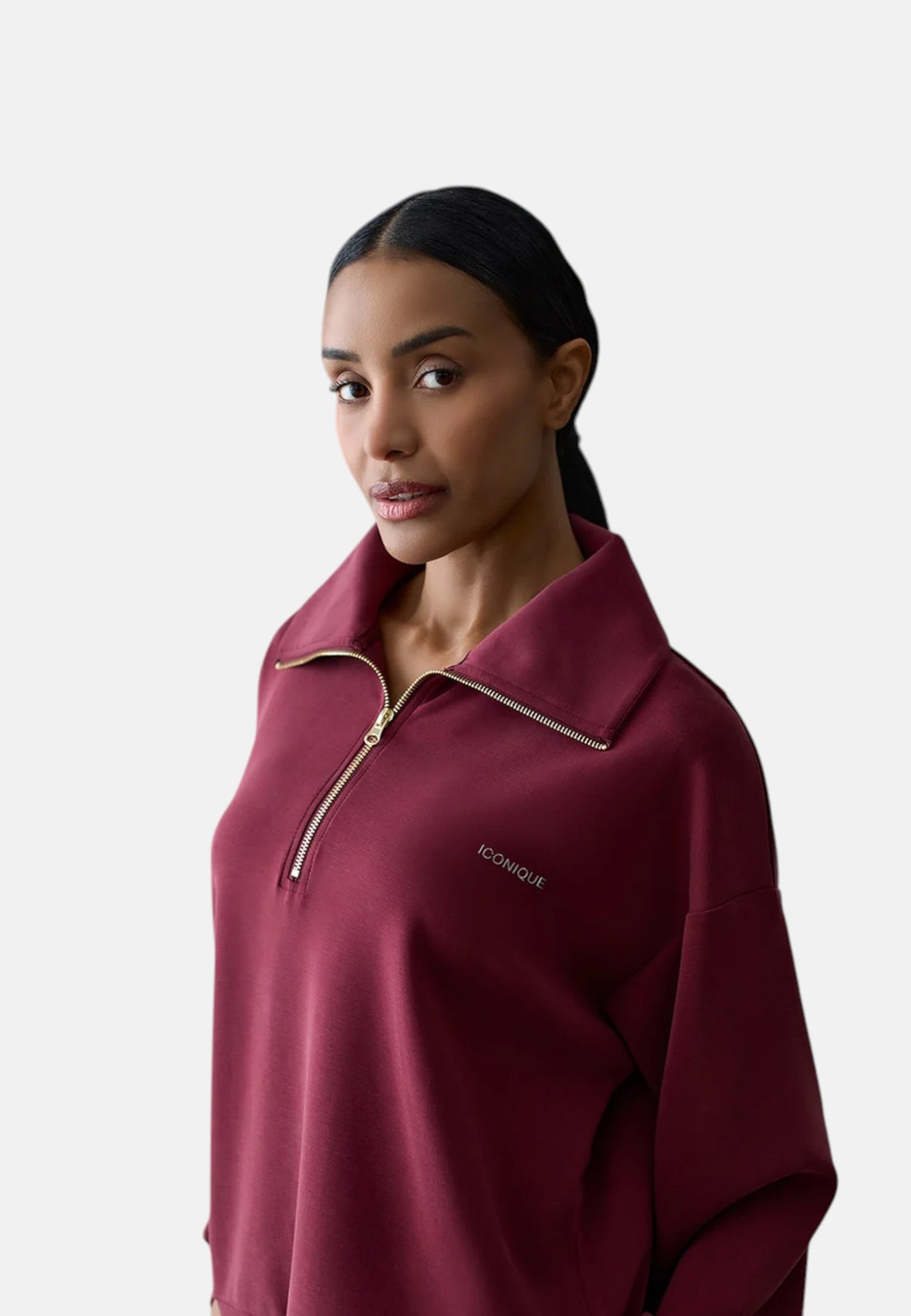 Fepa Half-Zip Donna Iconique Burgundy