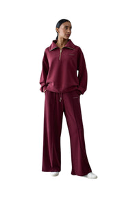 Pantaloni Joggers da donna ICONIQUE Burgundy