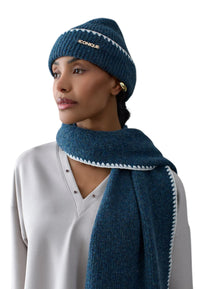 Set Sciarpa e Cappello Donna Iconique Navy Blu