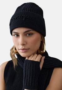 Set Guanti, cappello e sciarpa Da donna Iconique Black