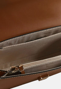 Borsa a tracolla piccola in denim jacquard Blu