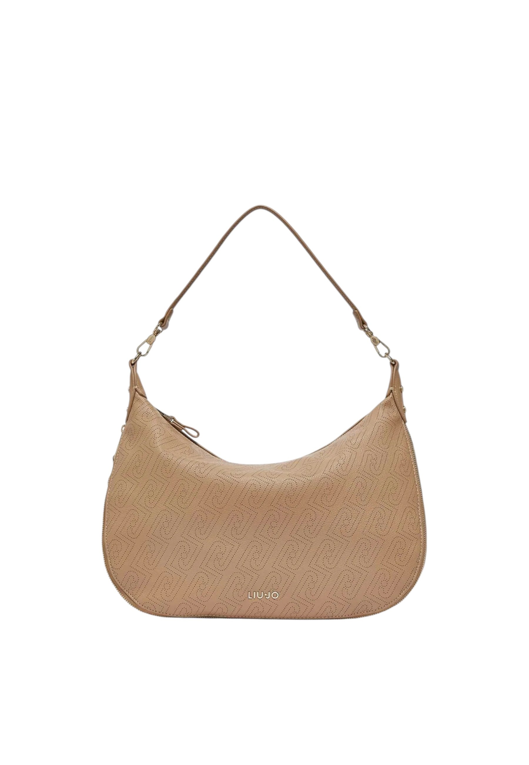 Borsa Donna hobo grande laserata Liu Jo Cammello