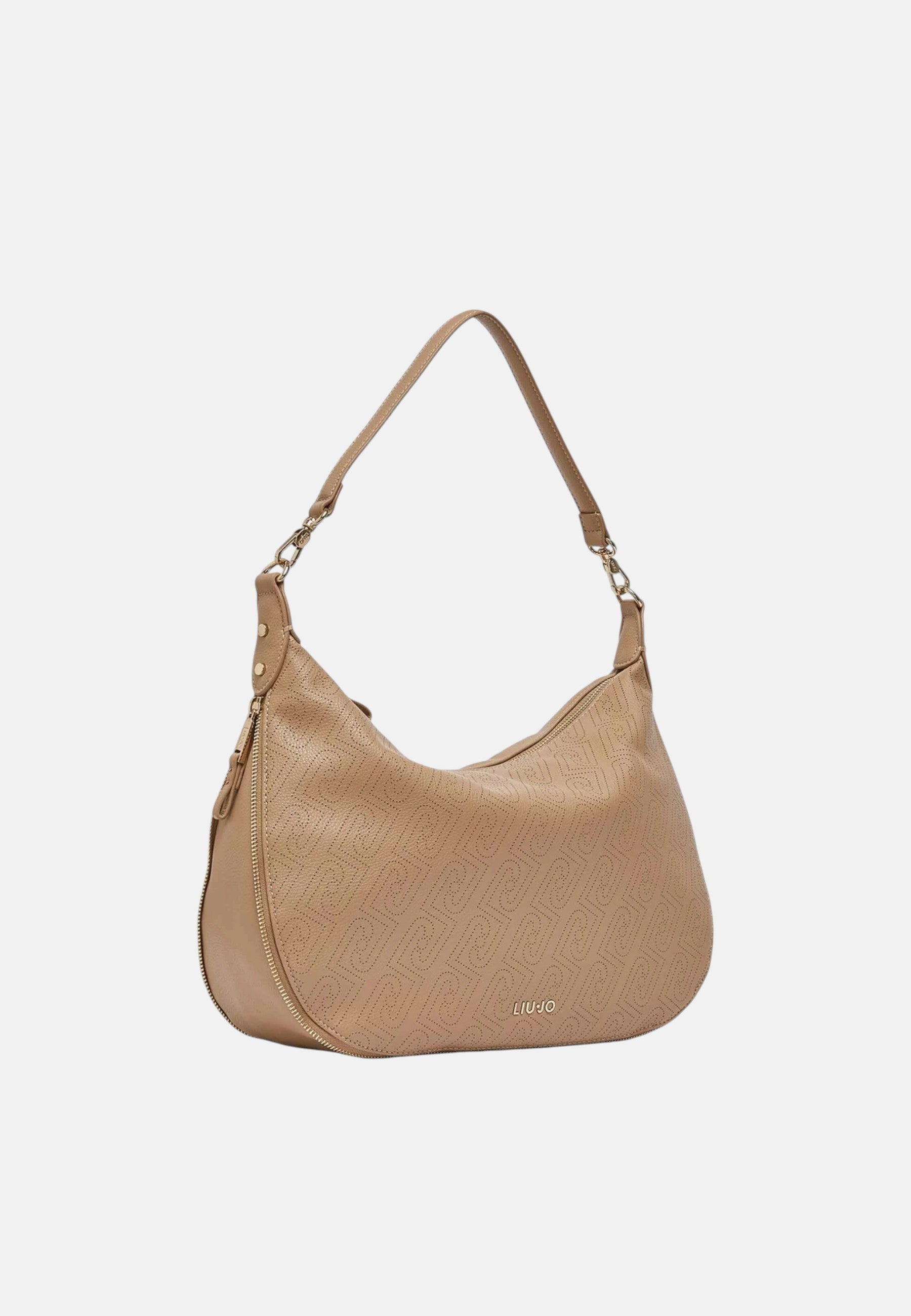 Borsa Donna hobo grande laserata Liu Jo Cammello