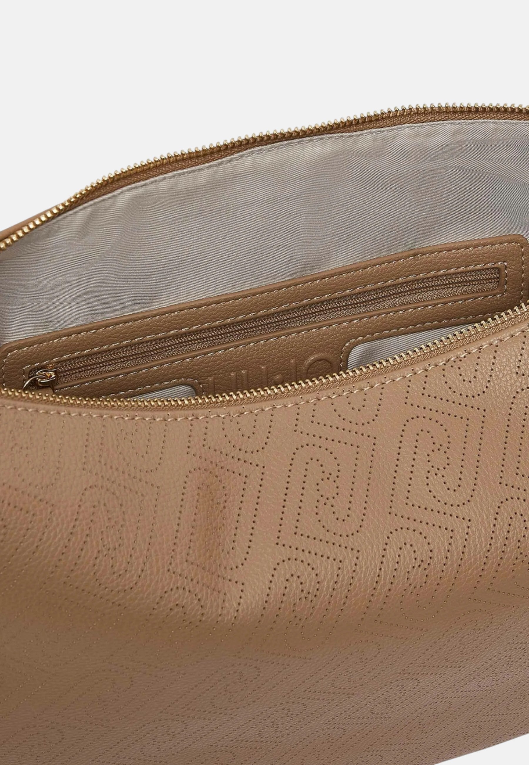 Borsa Donna hobo grande laserata Liu Jo Cammello