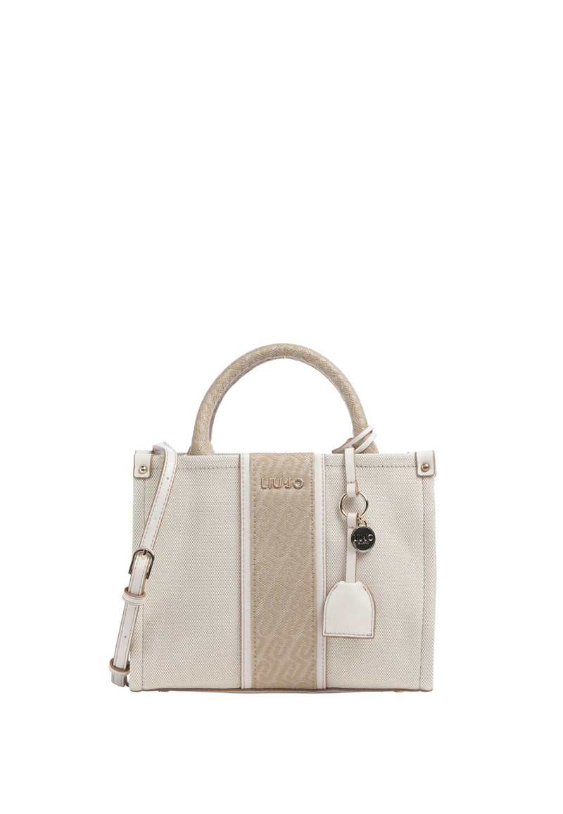 Borsa piccola Donna Liu Jo jacquard Neutro/cream