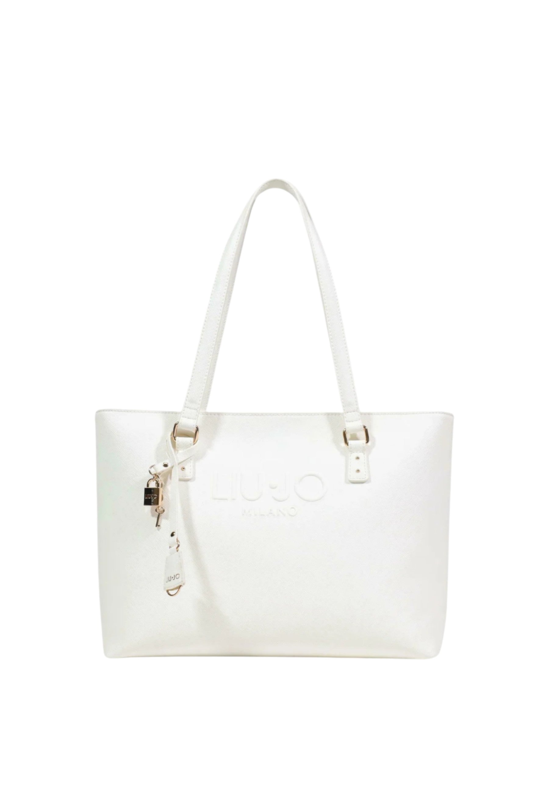 Tote bag Donna grande con charm Liu jo Cream