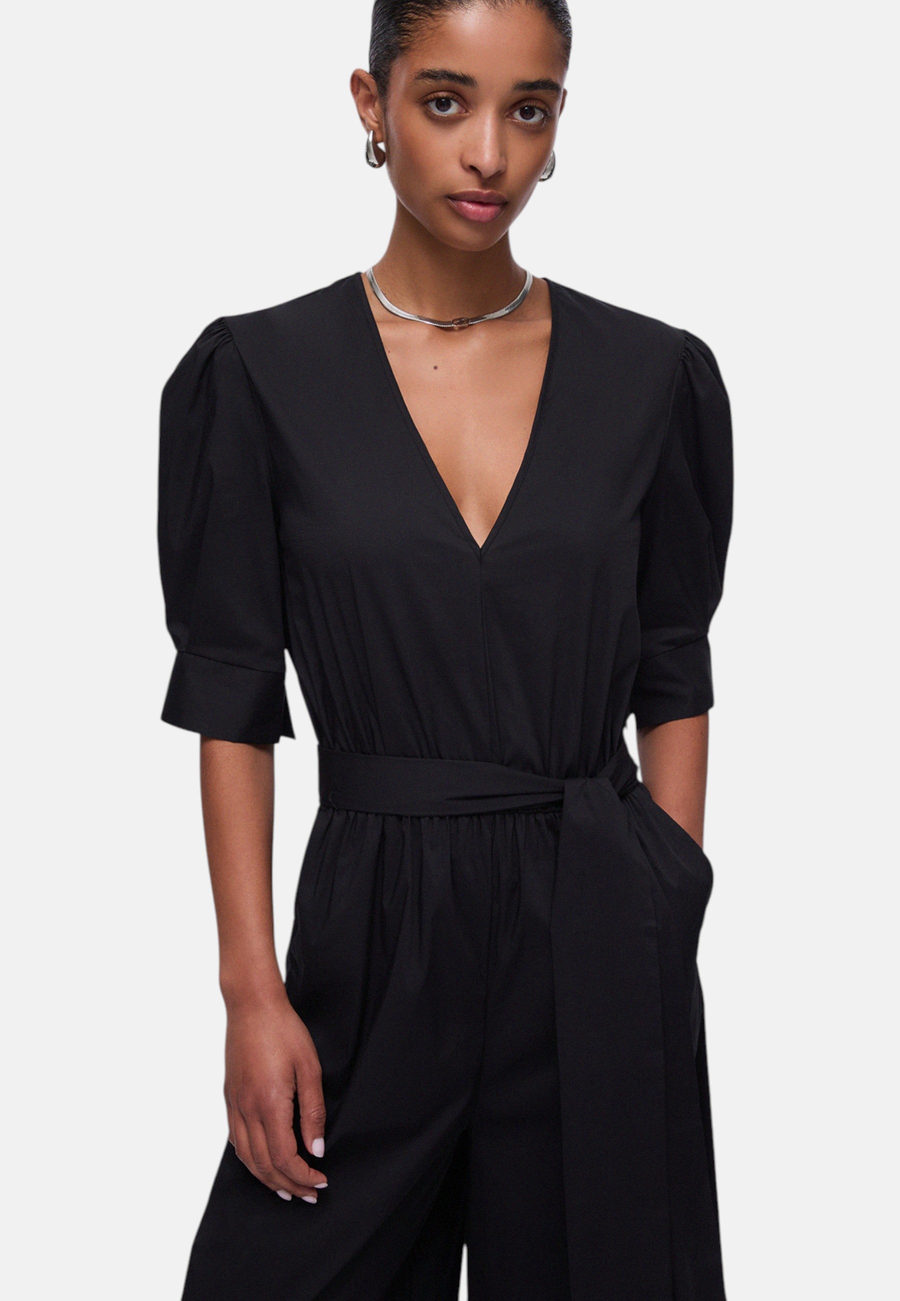Tuta in popeline Donna Liu Jo Nero