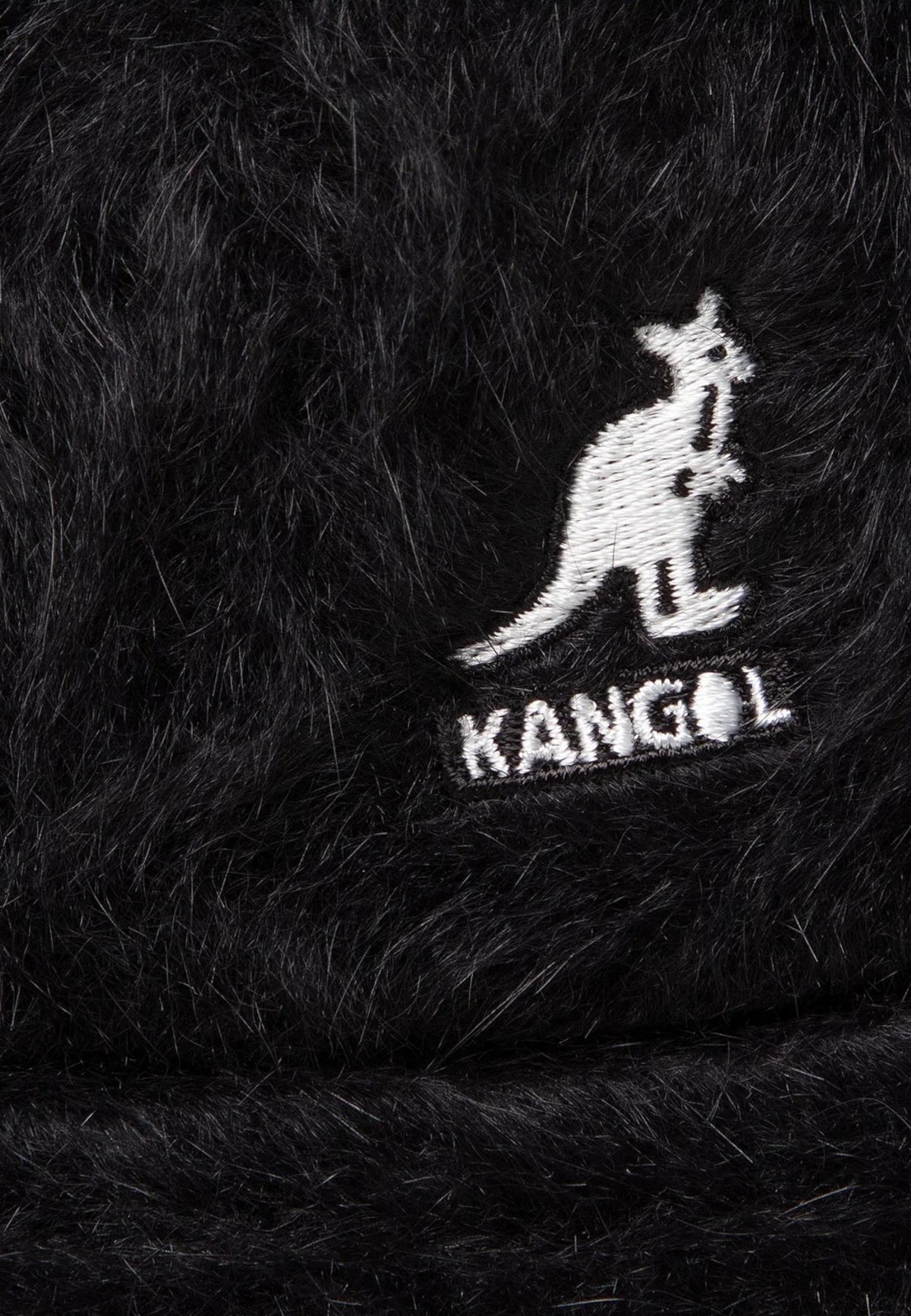 Kangol Cappello Pescatore Furgora Casual Misto Angora Acrilico Nero Unisex Black
