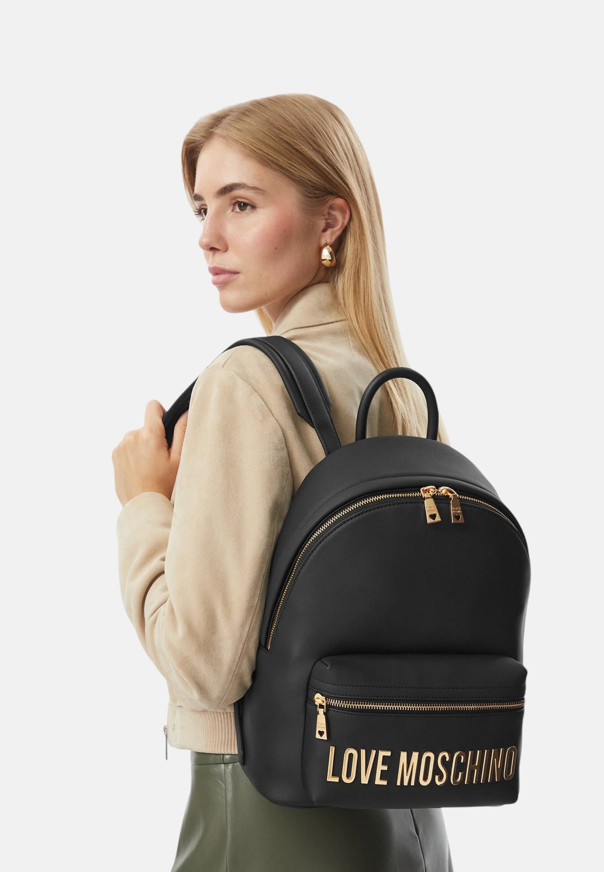 Zaino da Donna Love Moschino Nero/oro