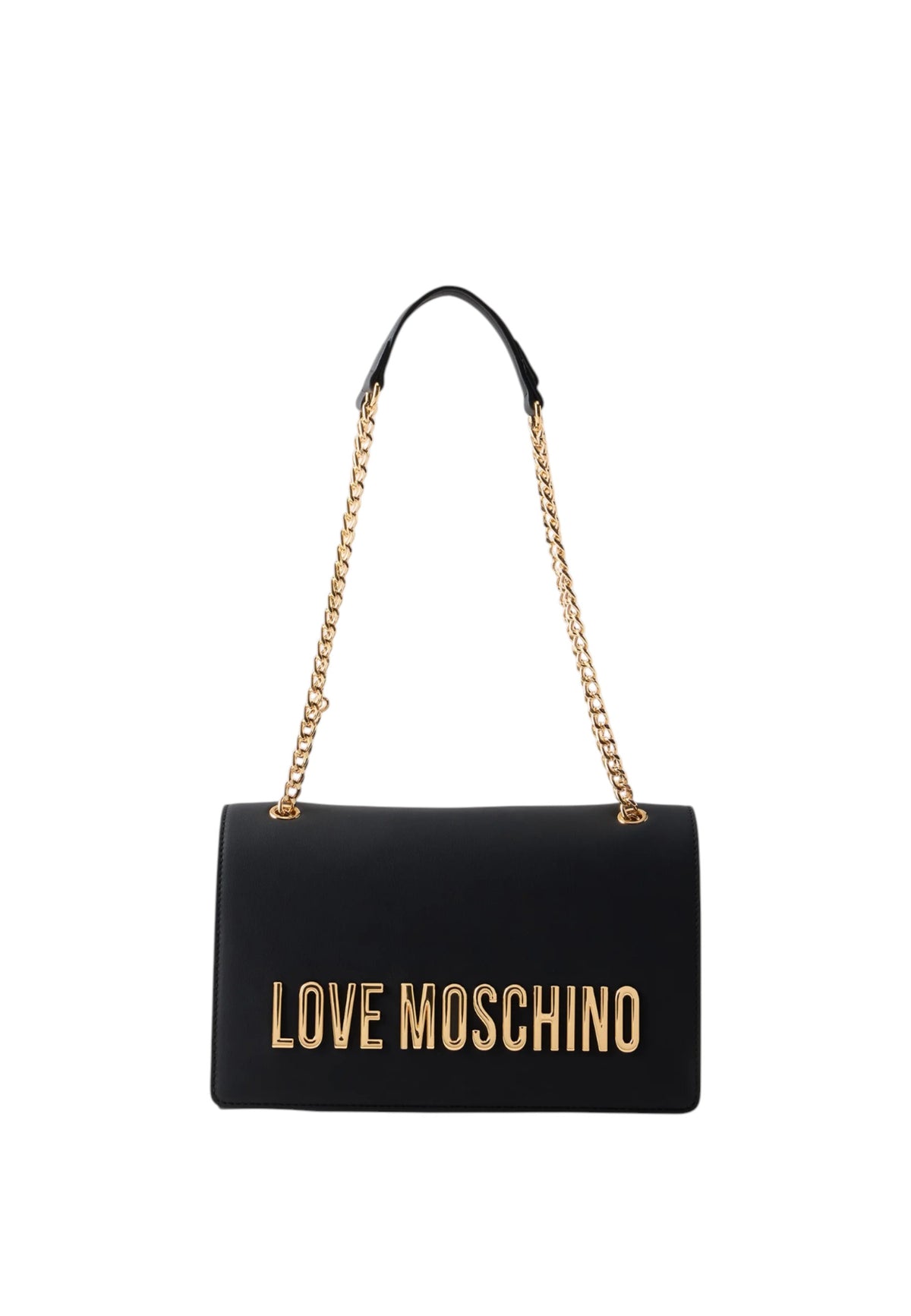 Borsa a Tracolla Da Donna in ecopelle Nero/oro
