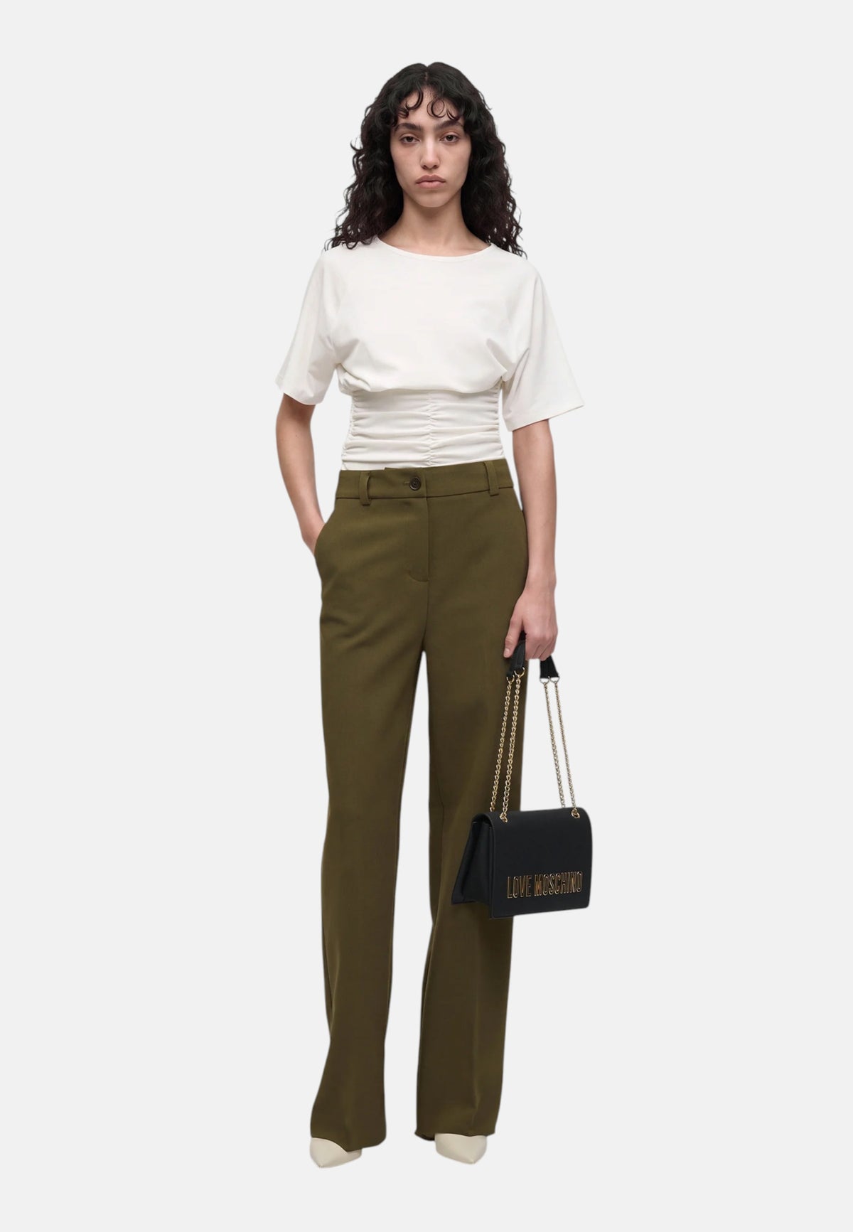 Borsa a Tracolla Da Donna in ecopelle Nero/oro