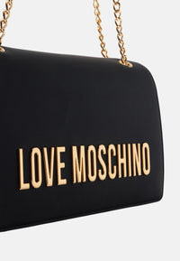 Borsa a Tracolla Da Donna in ecopelle Nero/oro