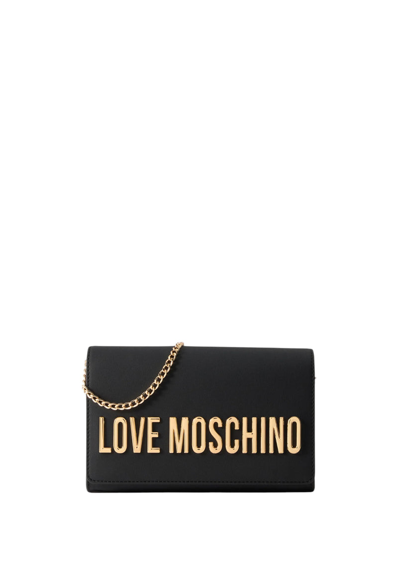 Borsa a Tracolla Da Donna in ecopelle Nero/oro