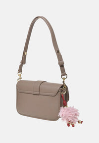 Borsa con Ciondolo decorativo Love Moschino Sabbia