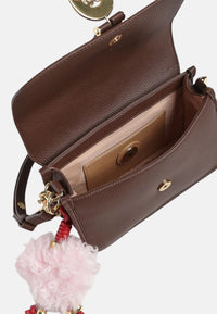 Borsa con Ciondolo decorativo Love Moschino Cioccolato