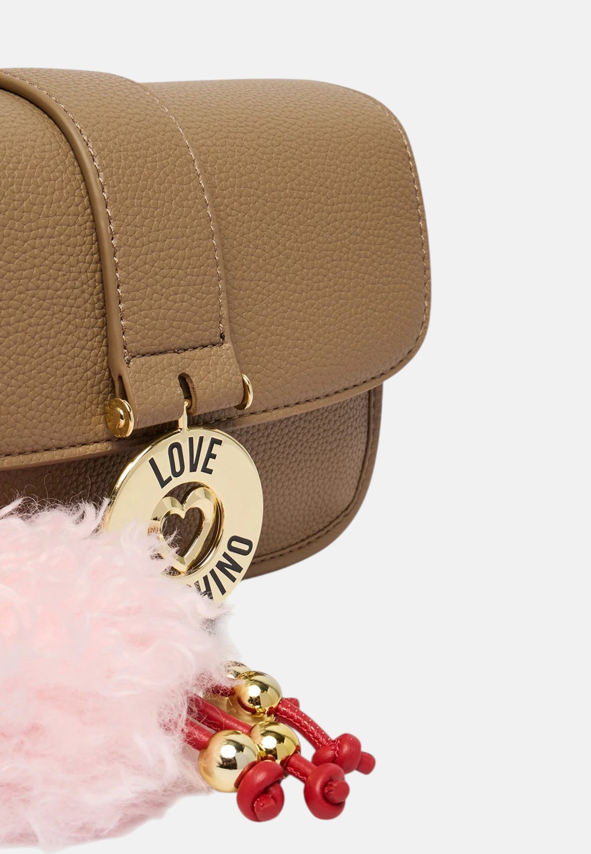 Borsa a Tracolla da Donna Love Moschino Sabbia
