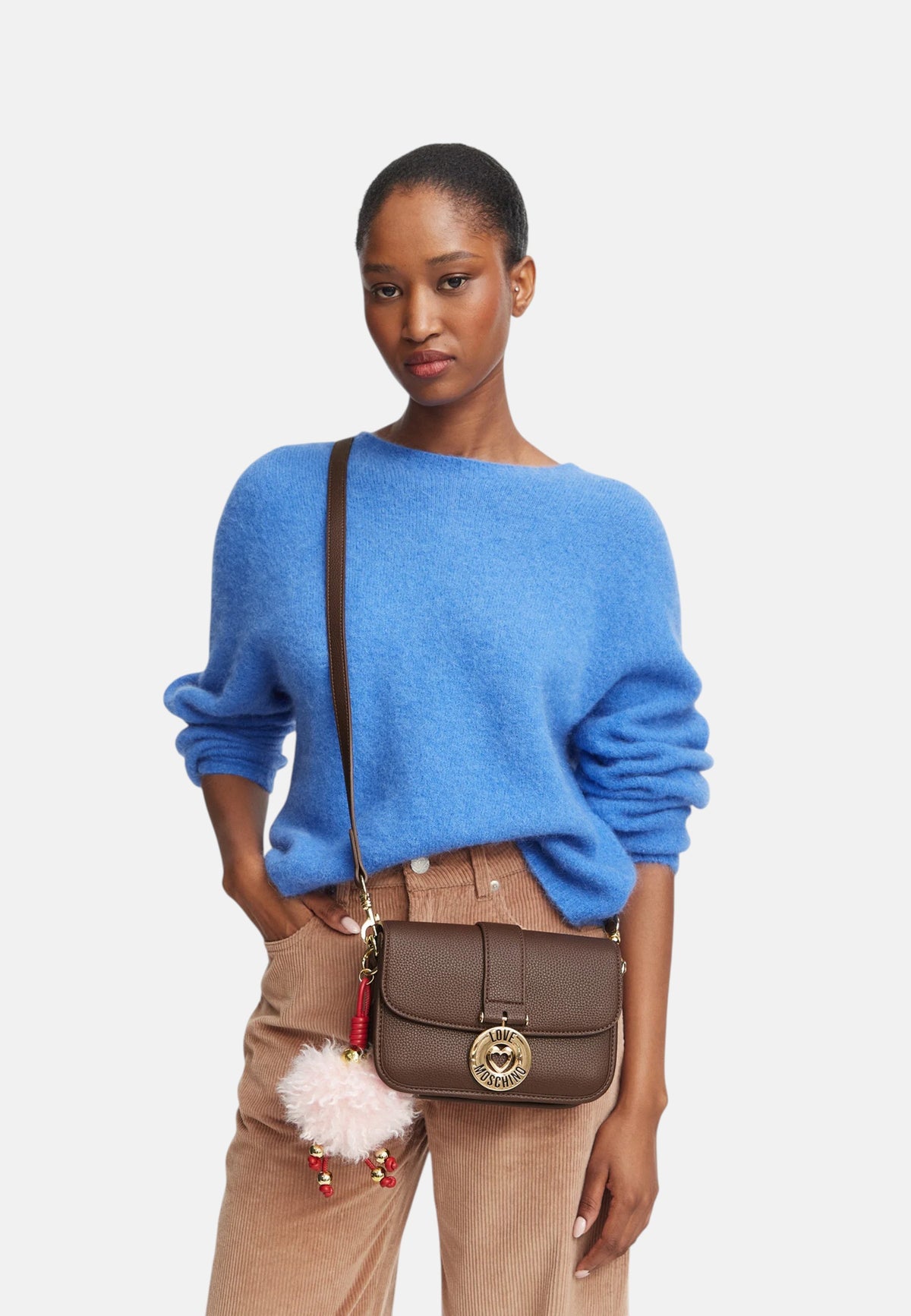 Borsa a Tracolla da Donna Love Moschino Cioccolato