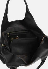Borsa a spalla con Ciondolo decorativo Love Moschino Nero