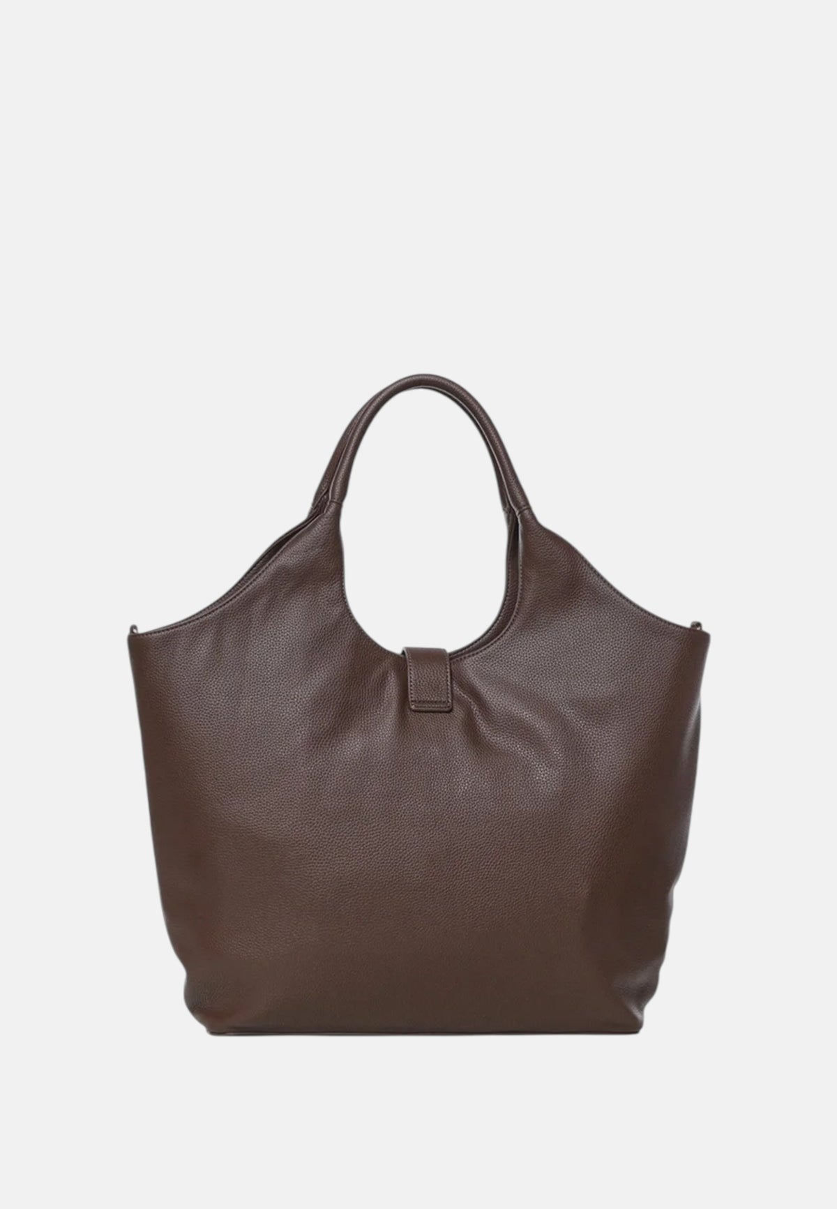 Borsa a spalla con Ciondolo decorativo Love Moschino Cioccolato