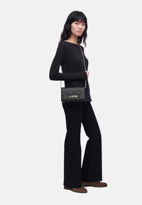 Borsa a Tracolla Da Donna in ecopelle Nero/oro