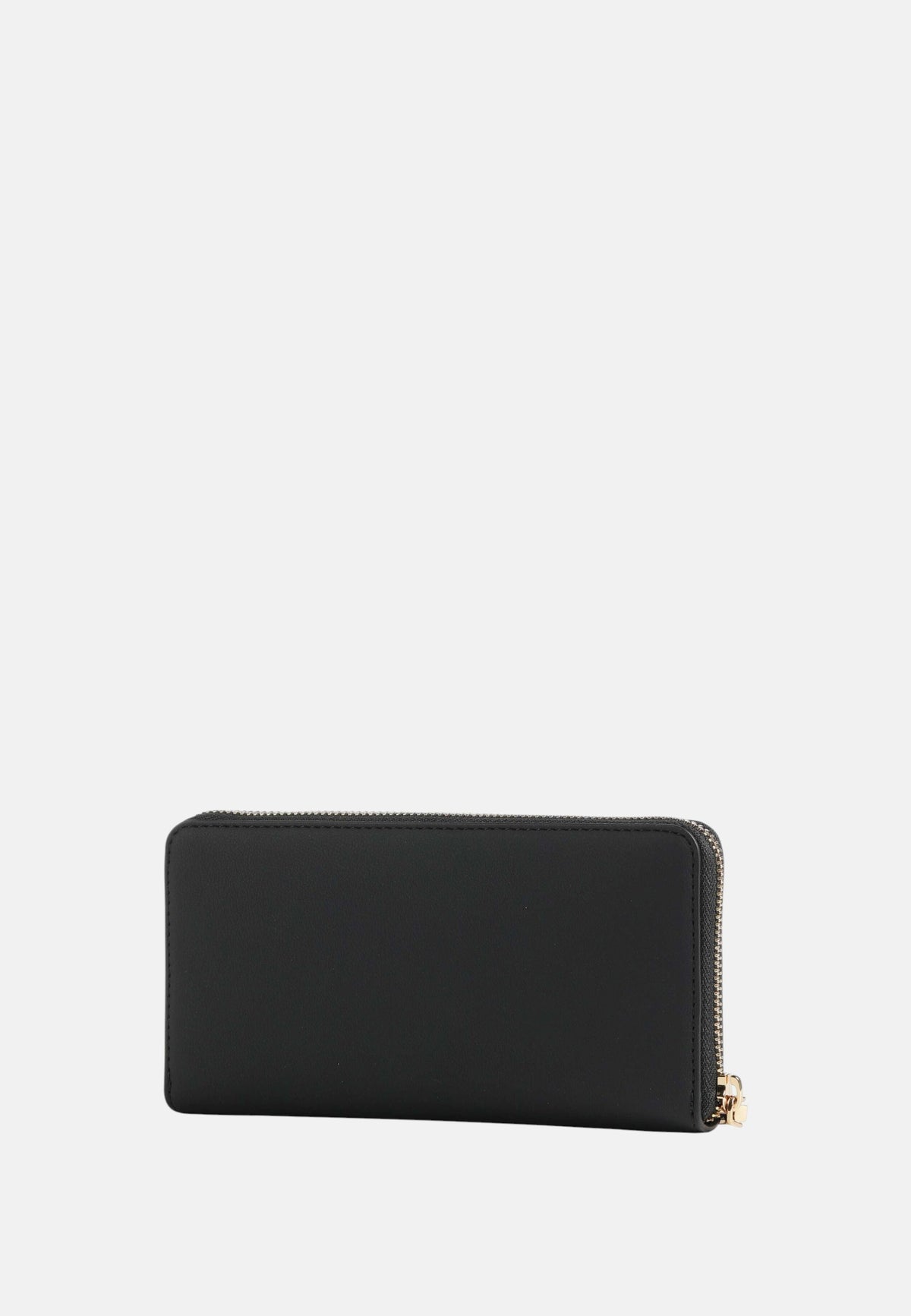 Love Moschino Portafoglio con zip da Donna in ecopelle Nero/oro