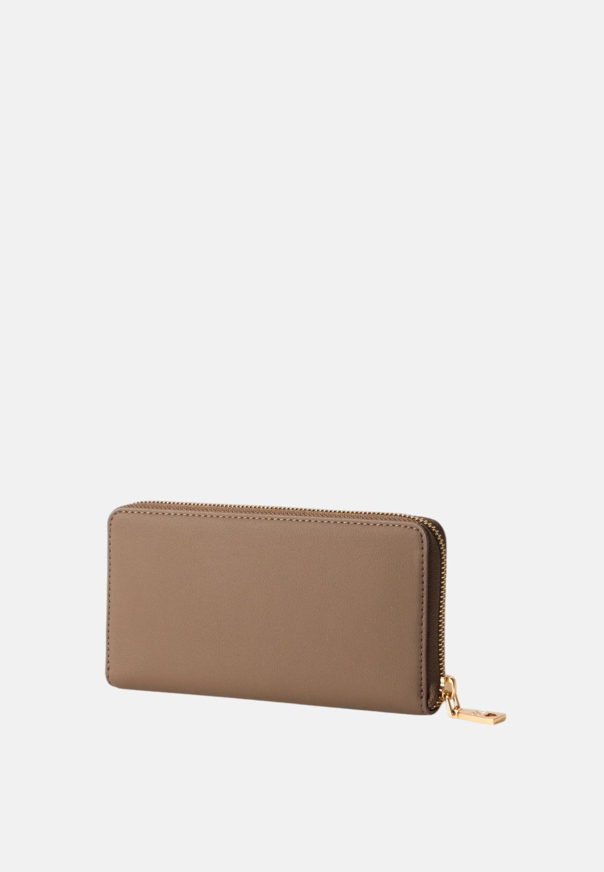 Love Moschino Portafoglio con zip da Donna in ecopelle Fango