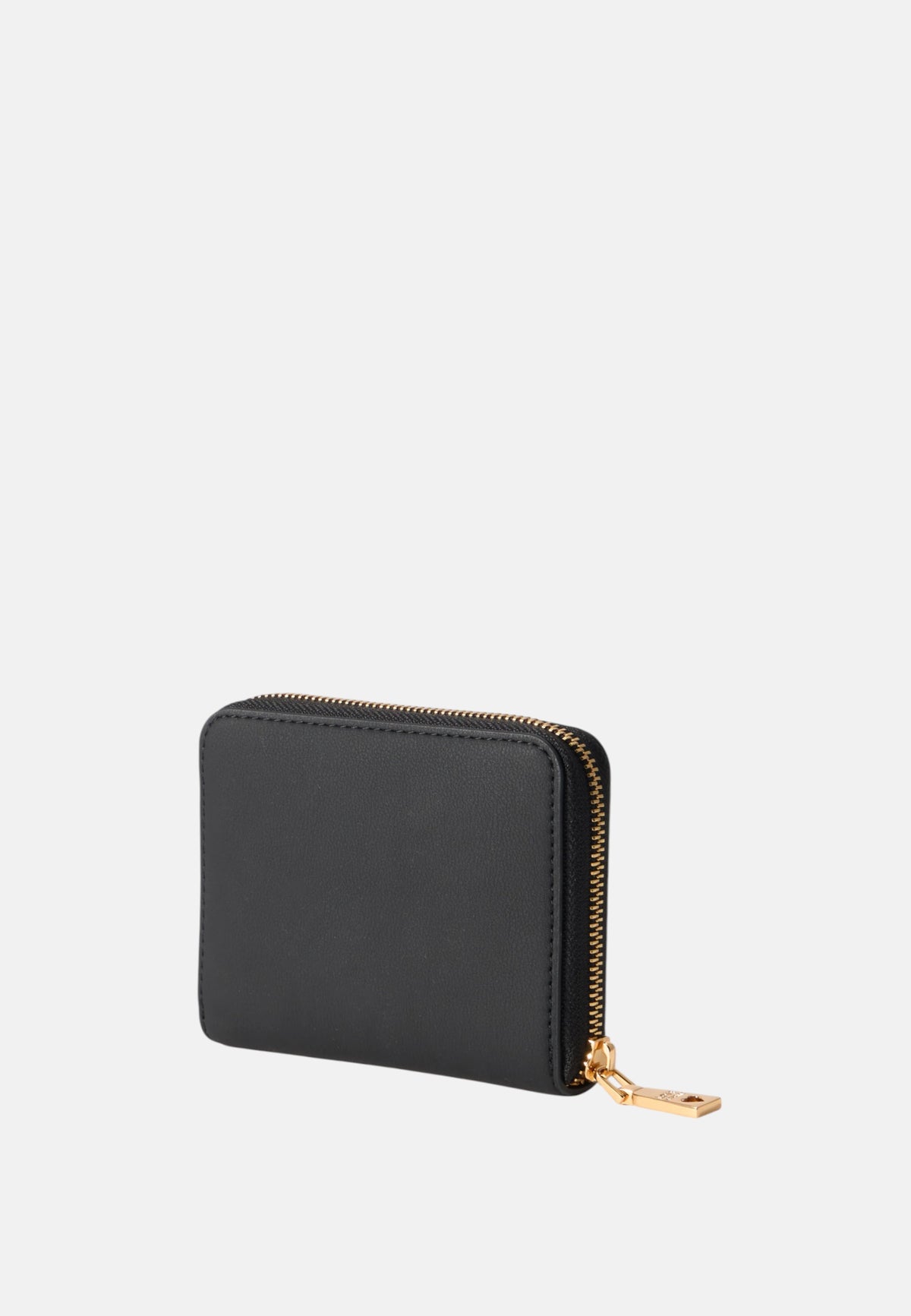 Love Moschino Portafoglio con zip da Donna in ecopelle Nero/oro