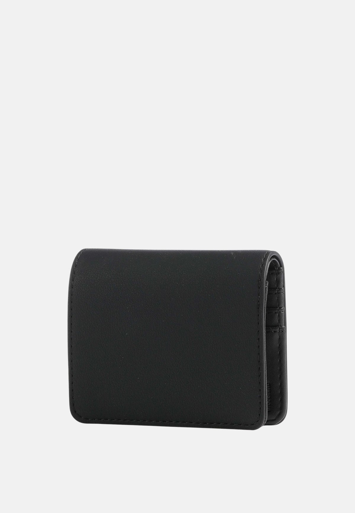 Love Moschino Portafoglio con zip da Donna in ecopelle Nero/oro
