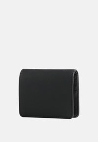 Love Moschino Portafoglio con zip da Donna in ecopelle Nero/oro