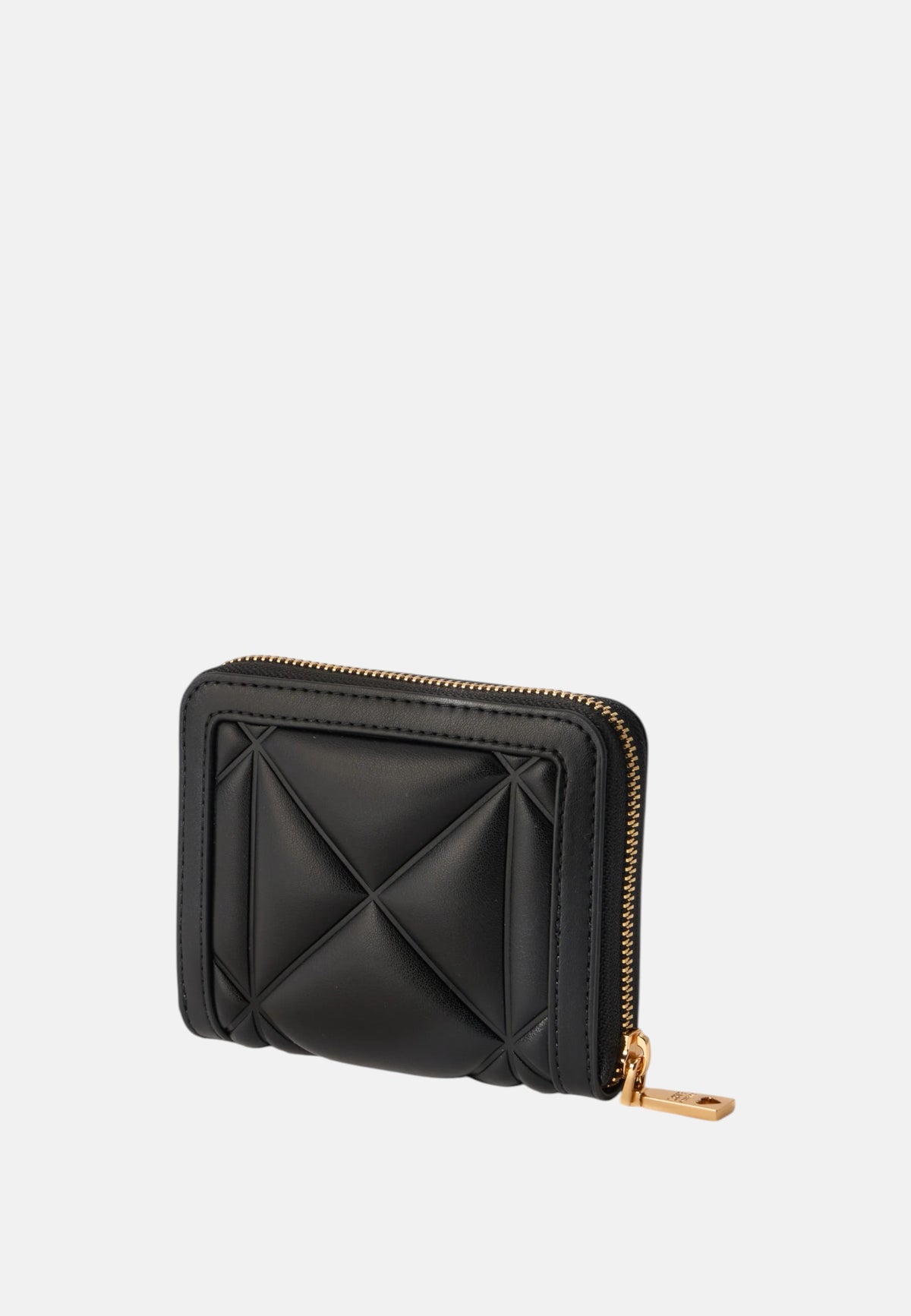 Love Moschino Portafoglio con zip da Donna in ecopelle Nero