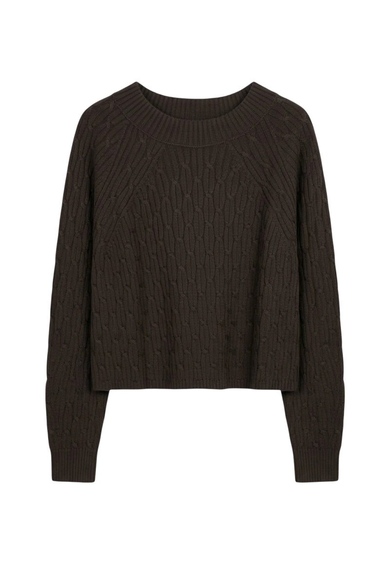 Maglione da Donna girocollo in lana Max Mara Testa Moro