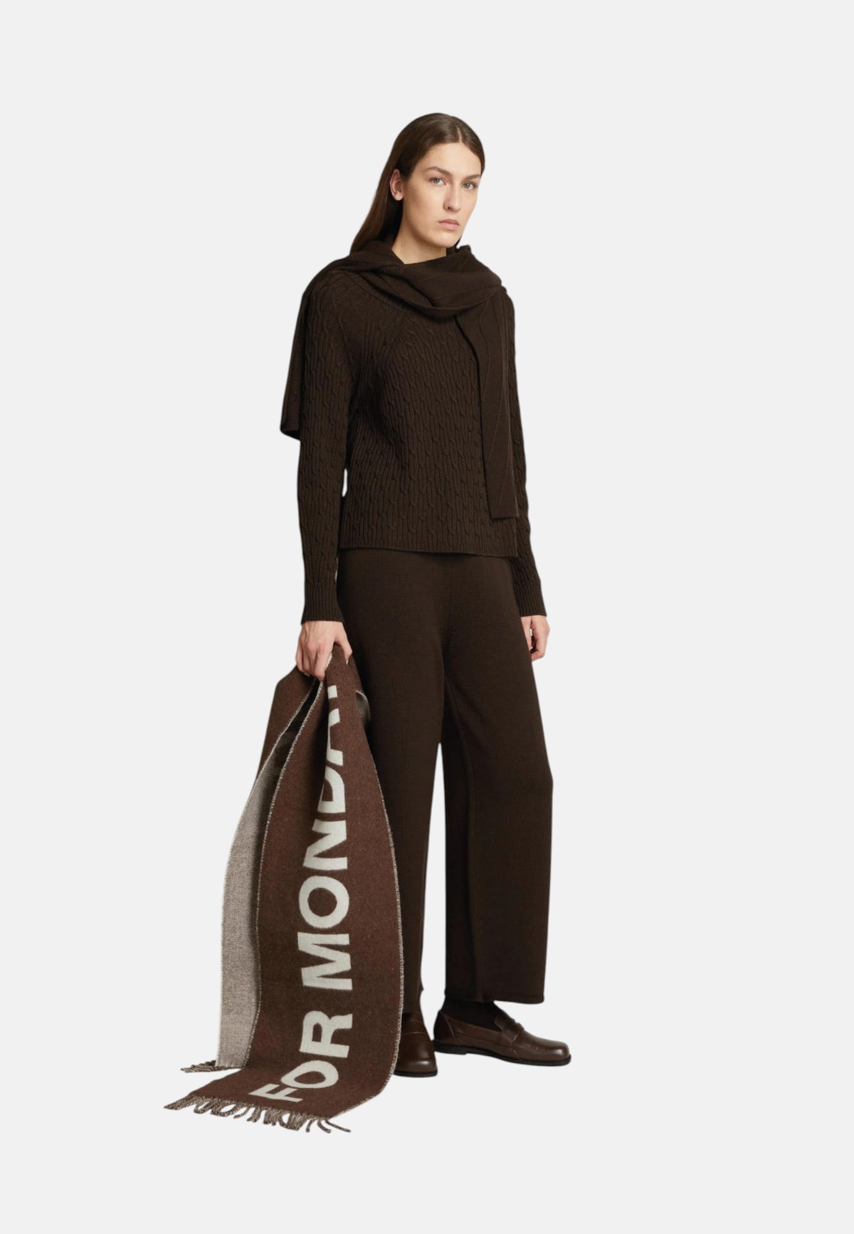Maglione da Donna girocollo in lana Max Mara Testa Moro