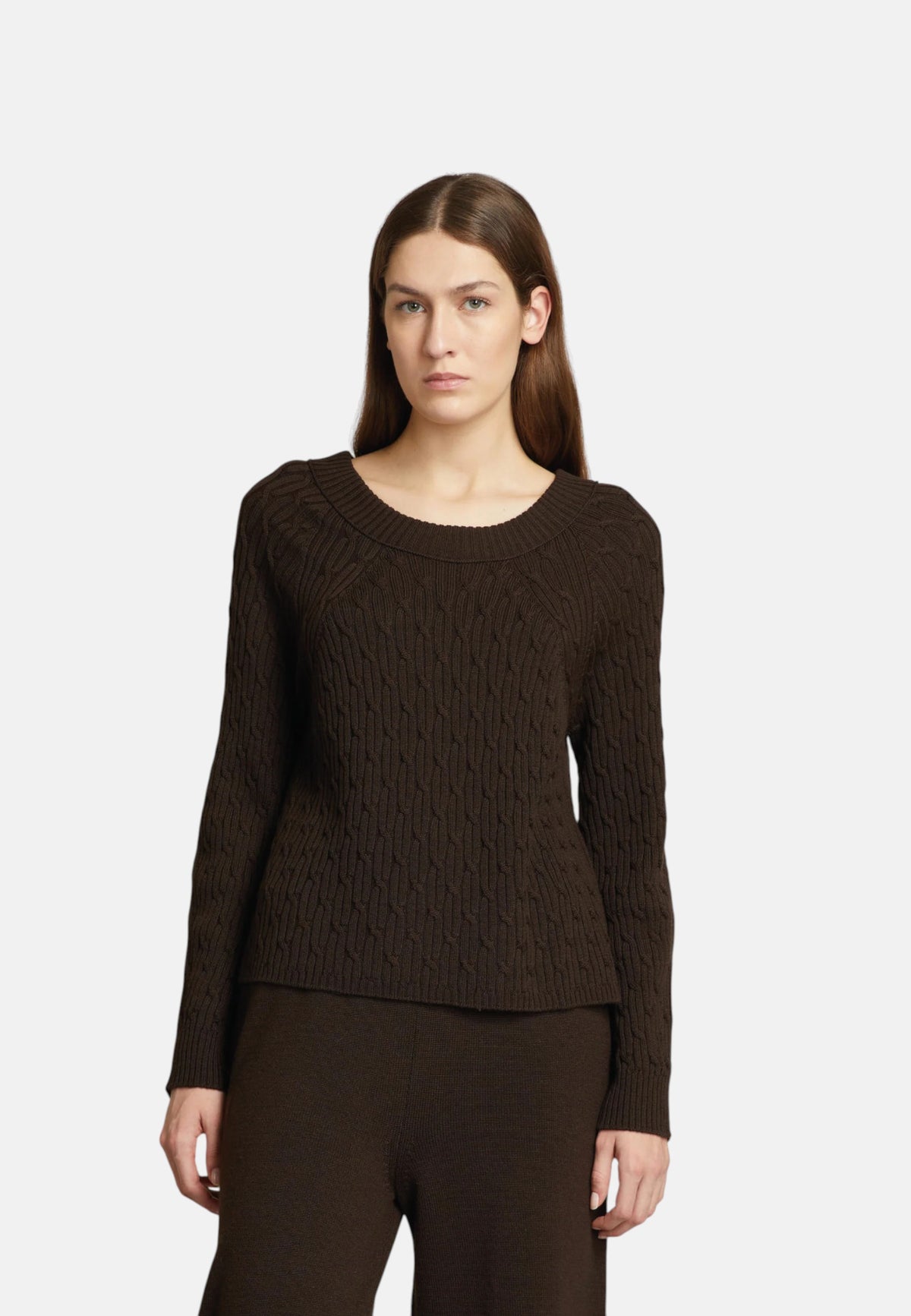Maglione da Donna girocollo in lana Max Mara Testa Moro