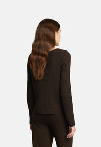 Maglione da Donna girocollo in lana Max Mara Testa Moro