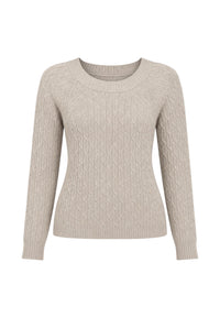 Maglione da Donna girocollo in lana Max Mara Sabbia
