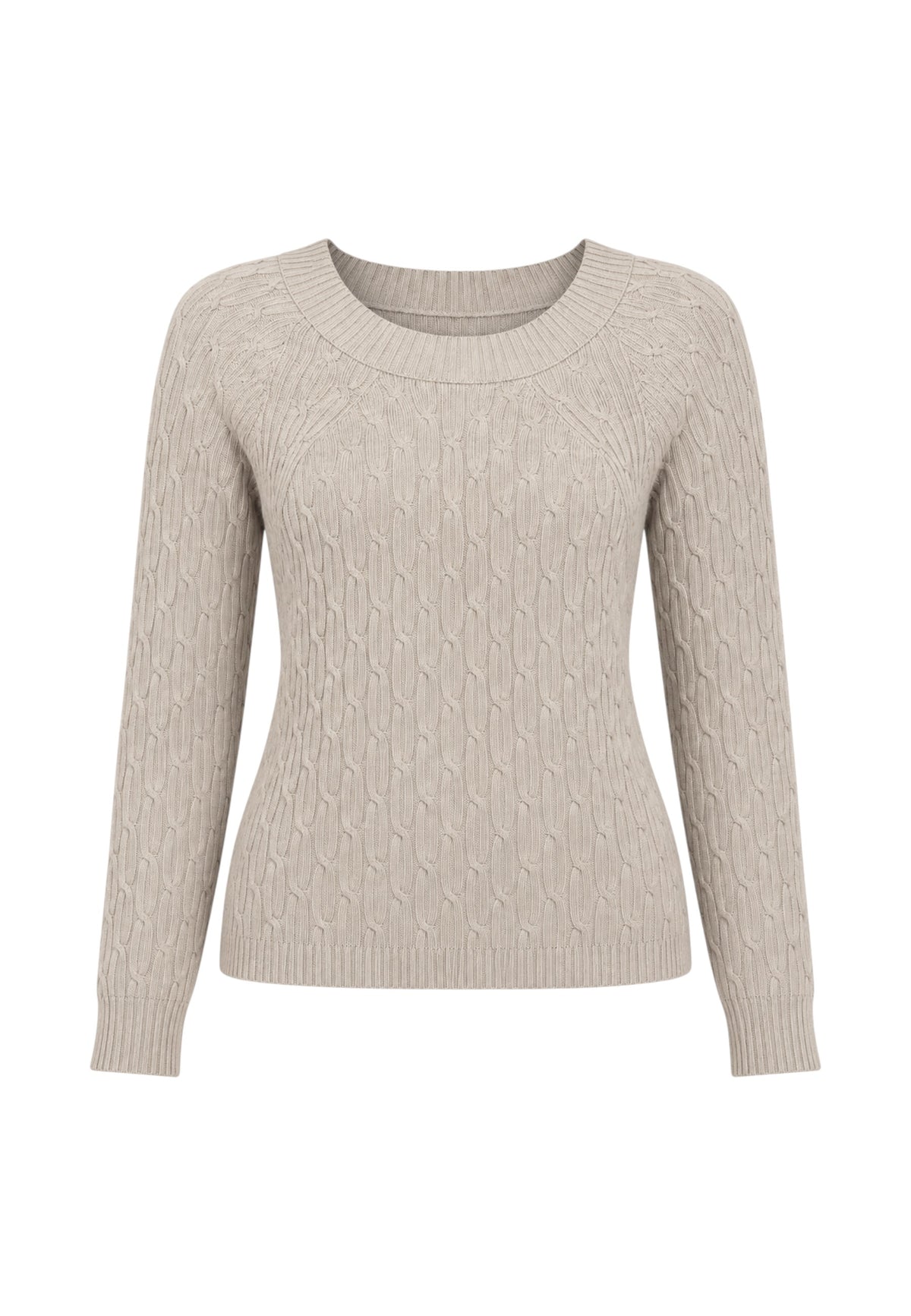 Maglione da Donna girocollo in lana Max Mara Sabbia