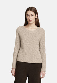 Maglione da Donna girocollo in lana Max Mara Sabbia