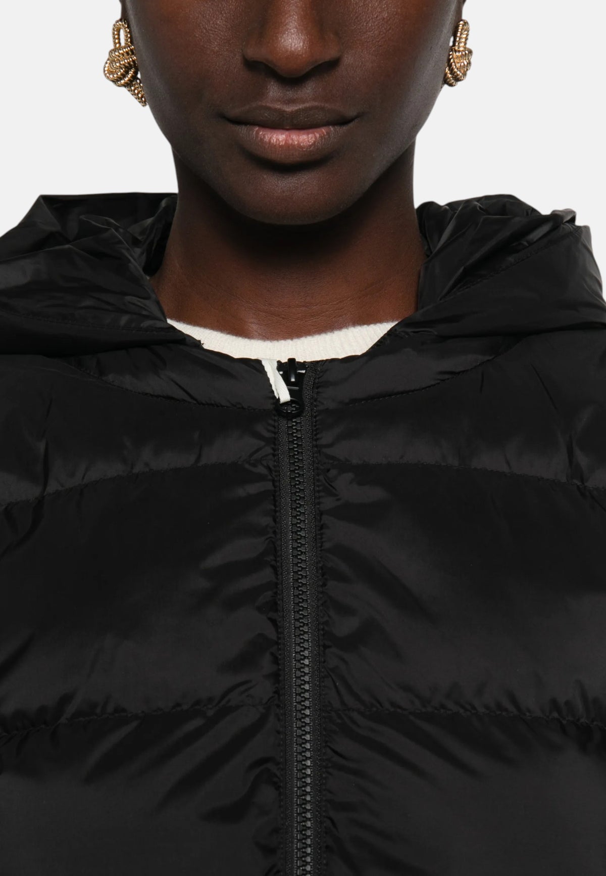 Piumino Midi Imbottito in Luxepad Ultra Fine MAX MARA Nero