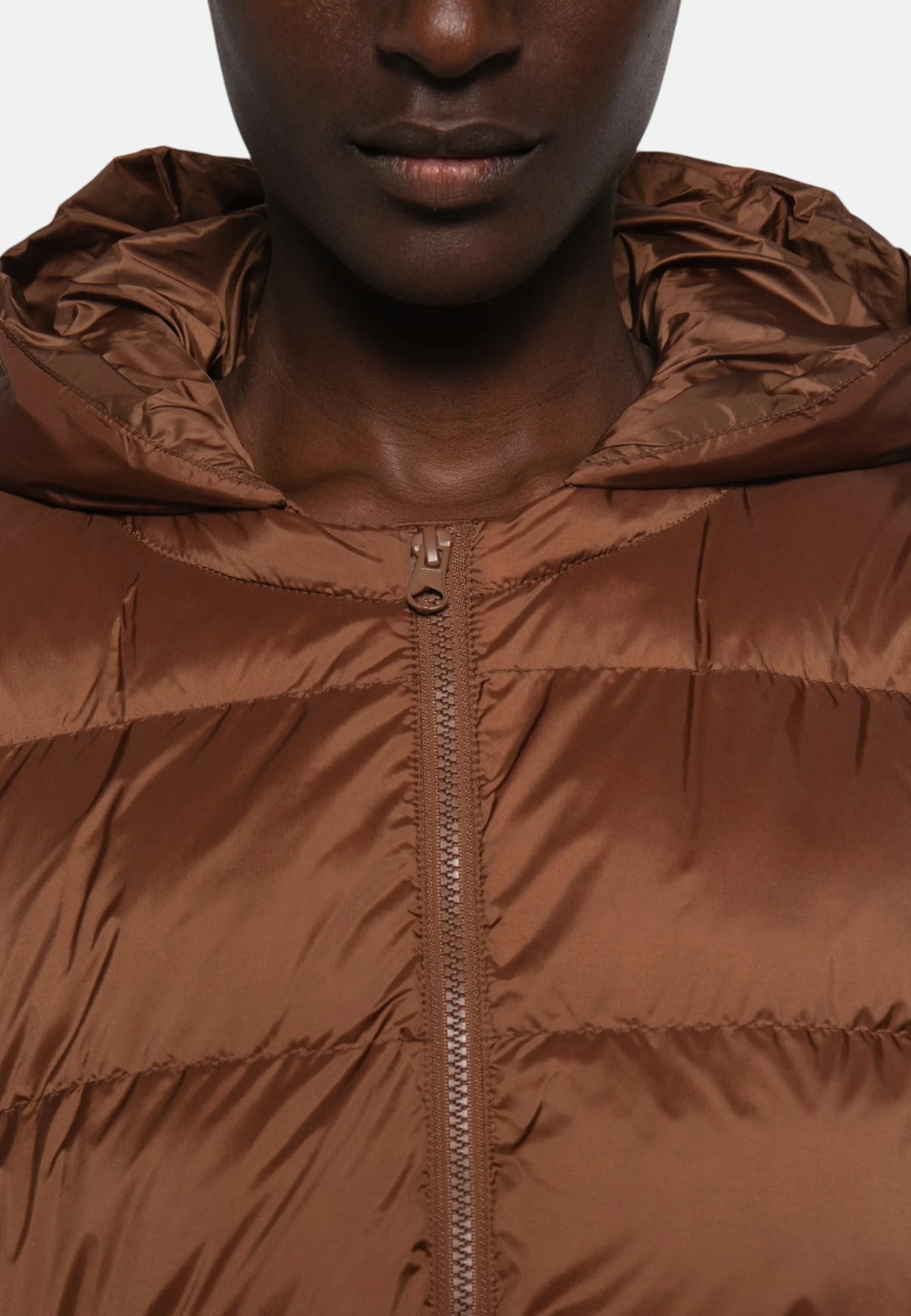 Piumino Midi Imbottito in Luxepad Ultra Fine MAX MARA Caramello