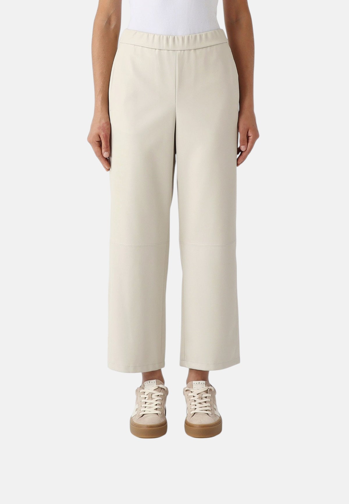 Pantalone Donna Max Mara in jersey. Sabbia