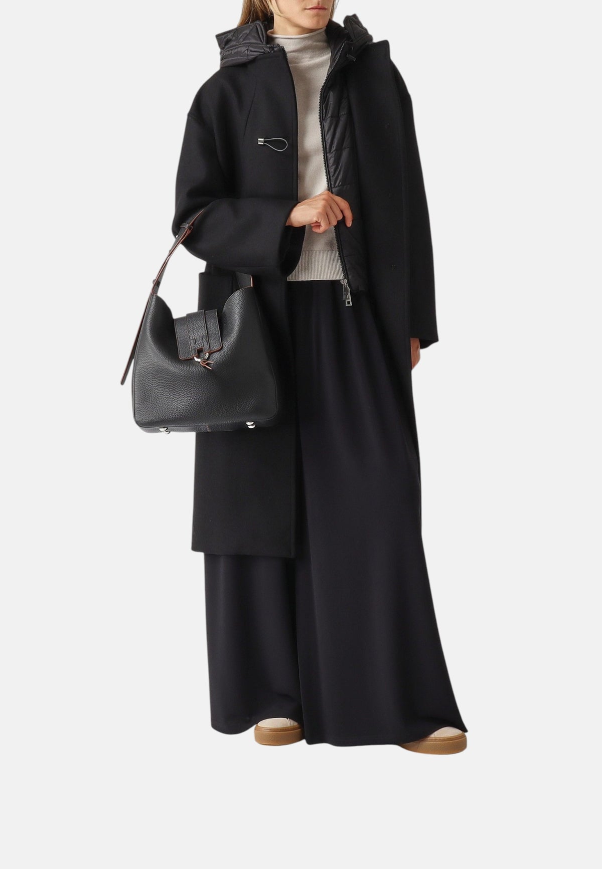 Pantalone con coulisse Donna Max Mara in jersey Nero