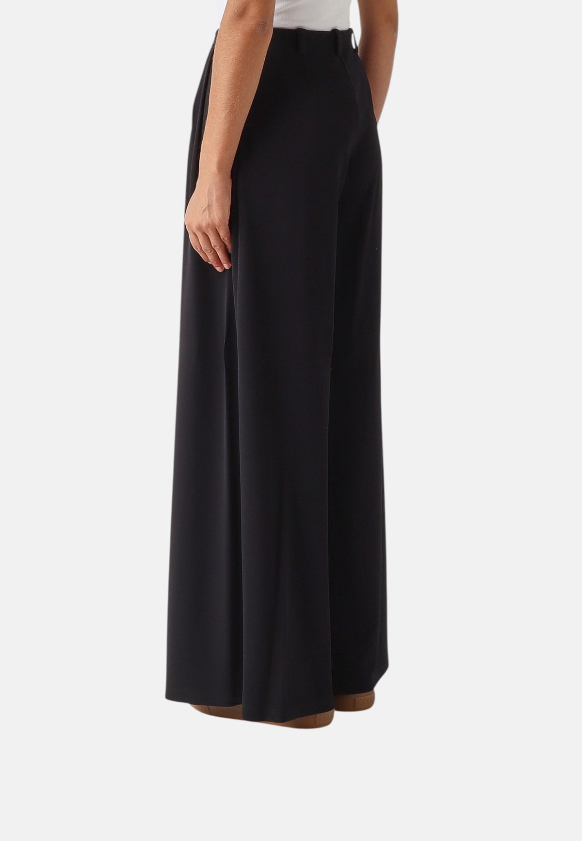 Pantalone con coulisse Donna Max Mara in jersey Nero