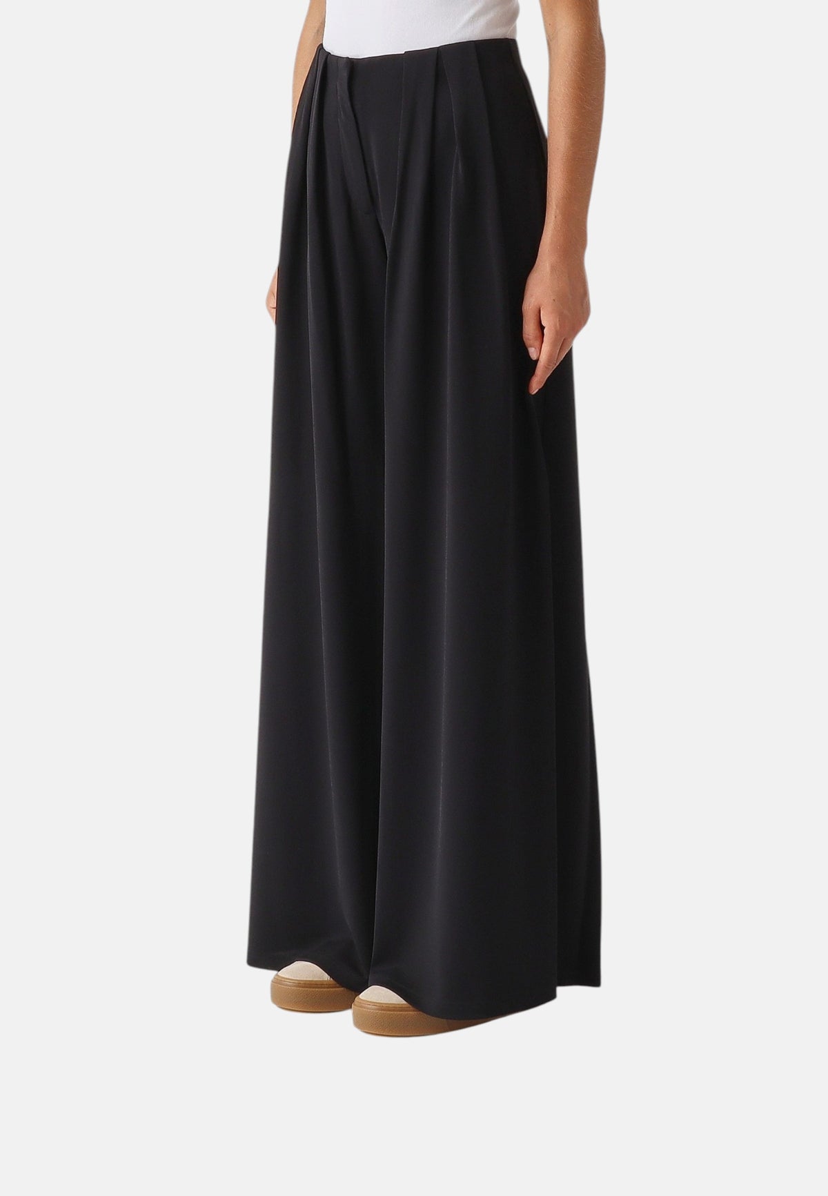 Pantalone con coulisse Donna Max Mara in jersey Nero