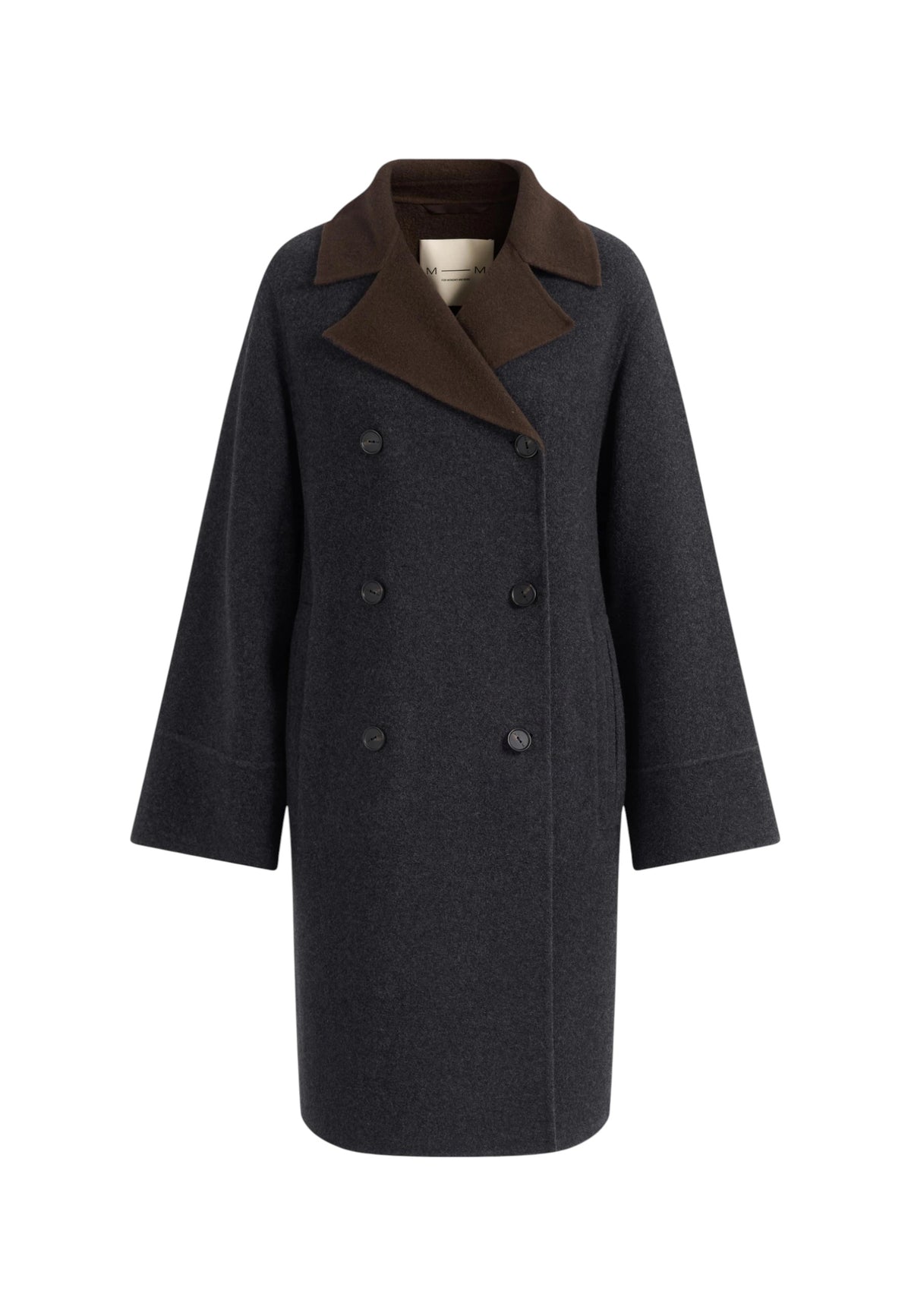 Cappotto in Lana Doppiopetto Donna Max Mara Antracite