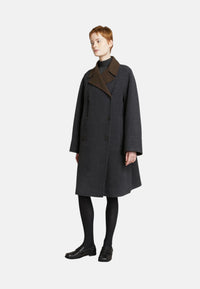 Cappotto in Lana Doppiopetto Donna Max Mara Antracite